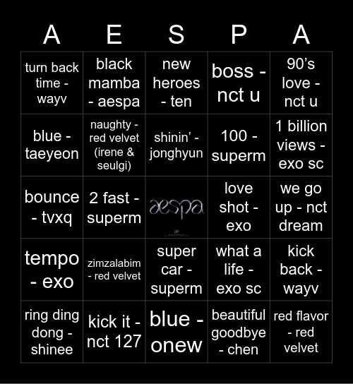@HSewnpai Bingo Card