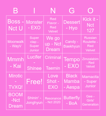 @intnshhra_ Bingo Card