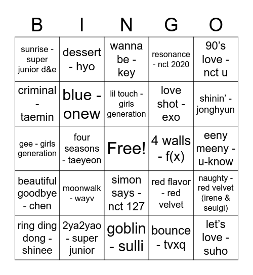 @OT7_foreverbts_ Bingo Card