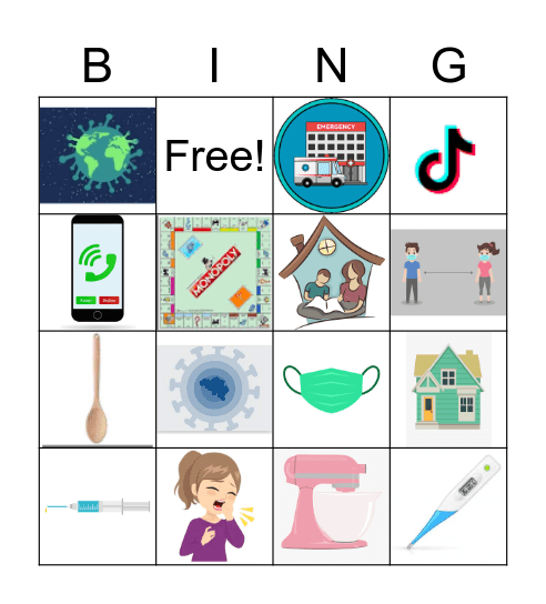 Corona Virus Bingo Card