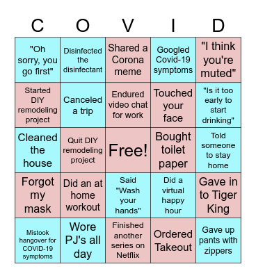 Wellness Center Closure Anniversary! Bingo Card
