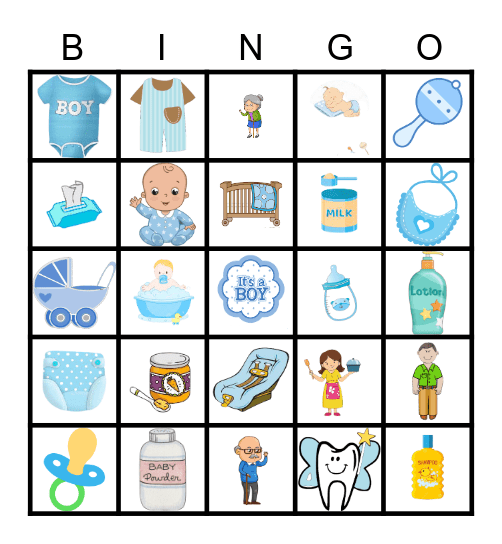It's a Boy Bingo! Bingo Card