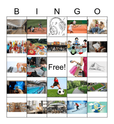 BD1hch2.1.2  Activités (images) Bingo Card