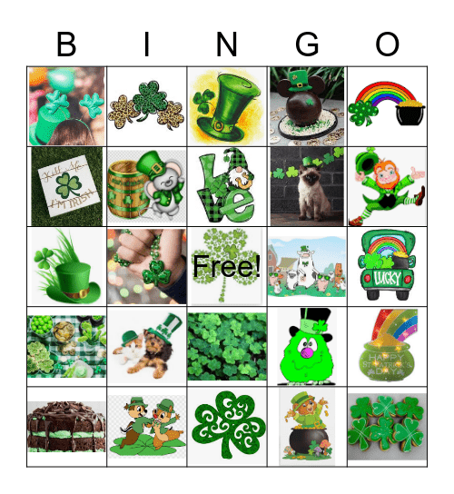 LUCK OF THE IRISH Bingo Card