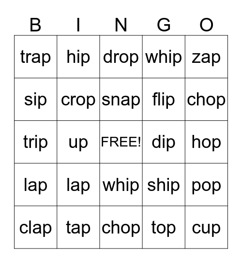 Sort 24 Bingo Card