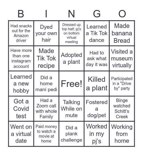 Ruggable Bingo Card