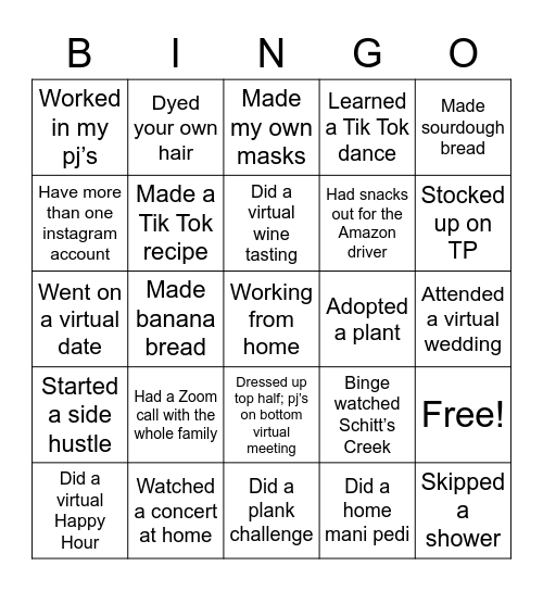 Ruggable Bingo Card