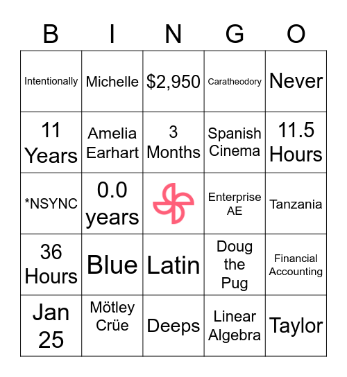 Website Launch Party Bingo Card