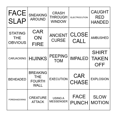 Virtual BingoFlix: Munchies (1987, PG) Bingo Card