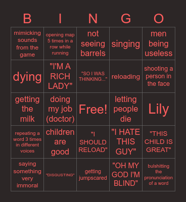 CriticOwl plays Pathologic 2 Bingo Card
