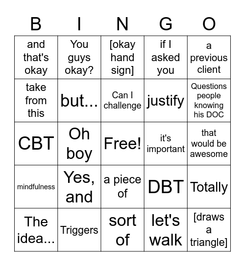 Bob Bingo Card