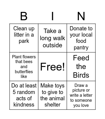 Kid's Easter Weekend Bingo Card