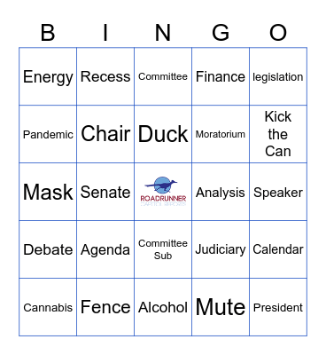 Roadrunner Capitol Reports Bingo Card
