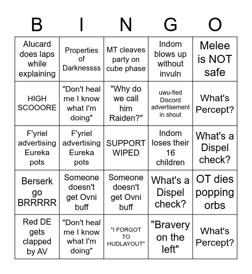 What's BA? Bingo Card