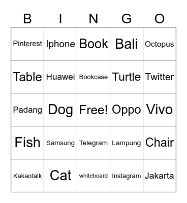 Luthfia Naura rayya Bingo Card