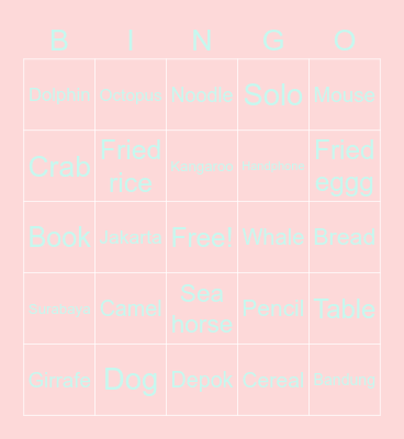 Laluna Art Fathira Dwipa Bingo Card