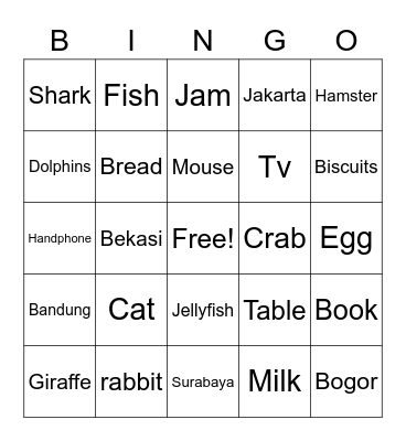 Dea ayu Bingo Card