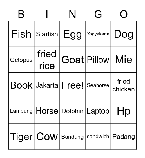 Luthfia Naura Bingo Card