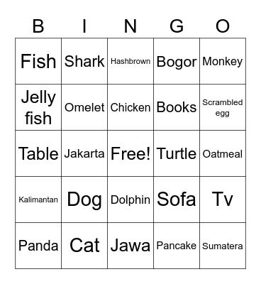 Dafina Tian Ramadhani Bingo Card