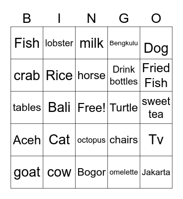 Aisy qooni Istiqomah Bingo Card