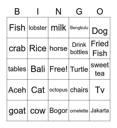 Aisy qooni Istiqomah Bingo Card