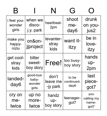 @_vousyez Bingo Card