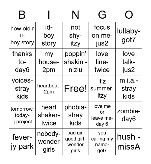 @_vousyez Bingo Card