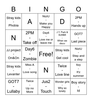 @NandaSulistyow3 Bingo Card