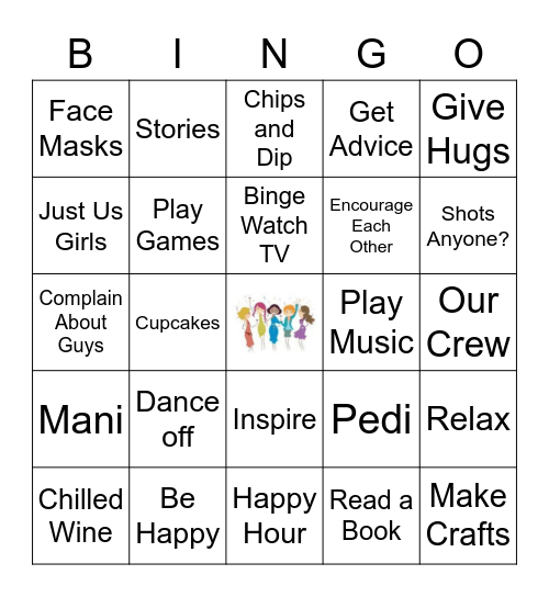 Girl's Night In Bingo Card