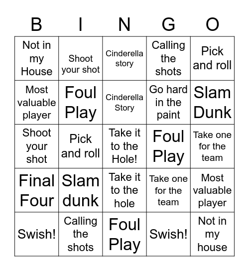 March Madness Bingo!!! Bingo Card