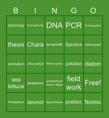 PSA Spring Student Social Bingo Card