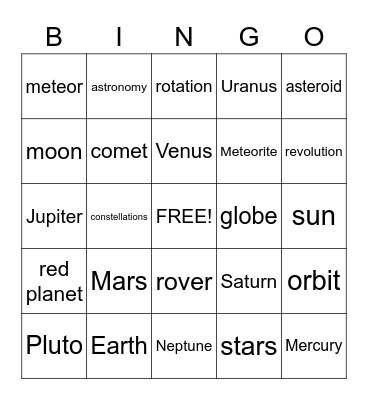 IO Bingo Card