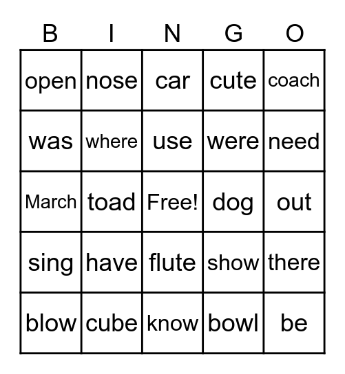 Lorenzo Bingo Card