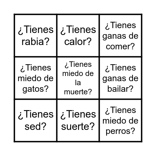 El gato: Conversaciones con tener Bingo Card