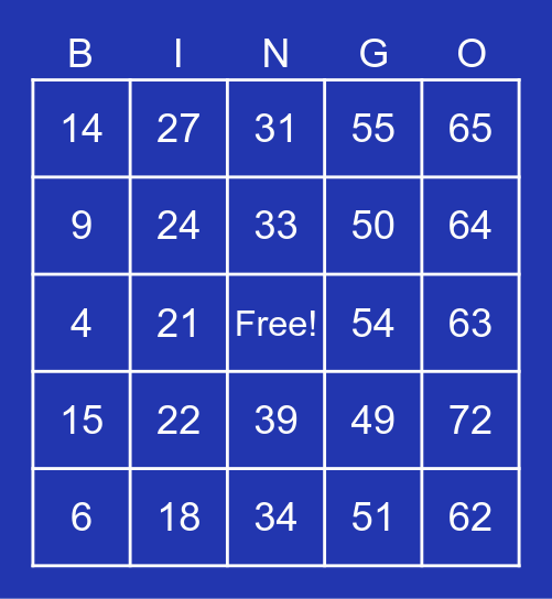 Carver and 81st street School Bingo Card