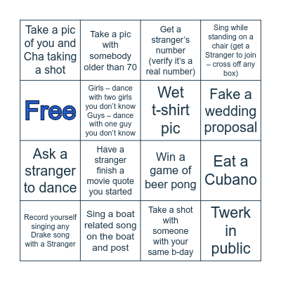 ChaCha’s Birthday Bingo Card