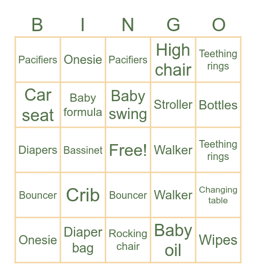 Aloha Bingo Card