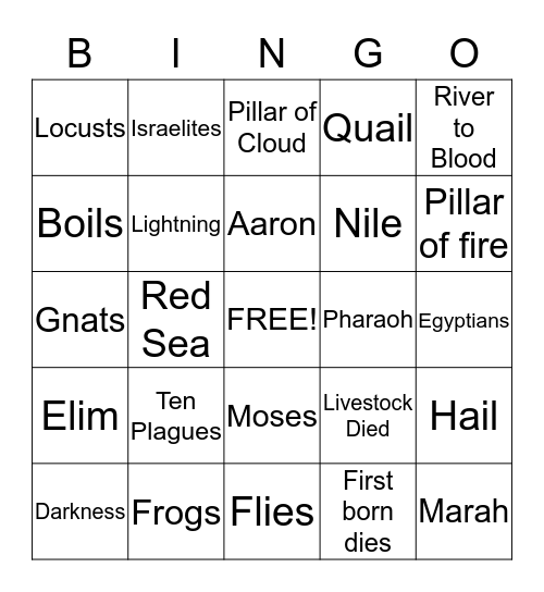 2nd Grade Bingo Card