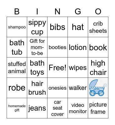 BABY SHOWER Bingo Card