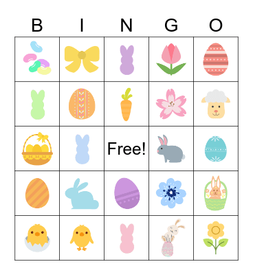 Easter Bingo Card