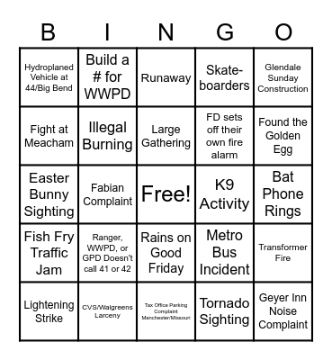 SPRING IS IN THE AIR! Bingo Card