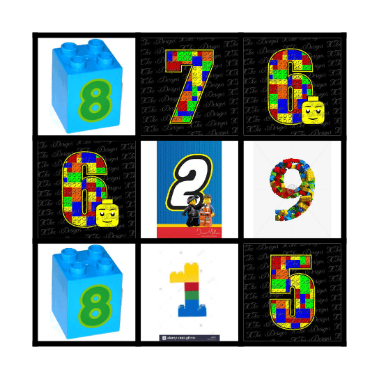 Numbers 1-10 Bingo Card