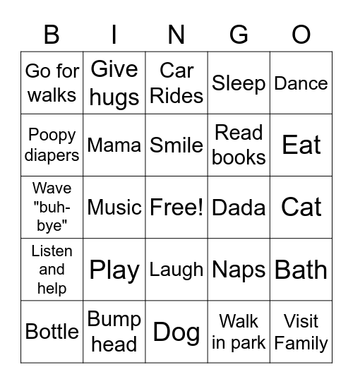 Birthday Bingo Card
