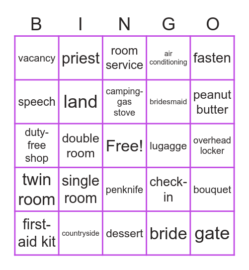 Review Bingo Card