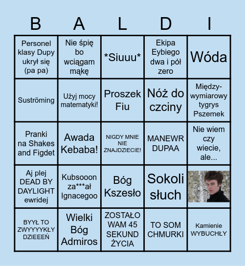 Bladii Bingo Card