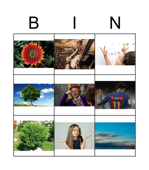 Muzzy 1.3 Bingo Card