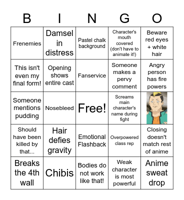 Anime Club Bingo! Bingo Card