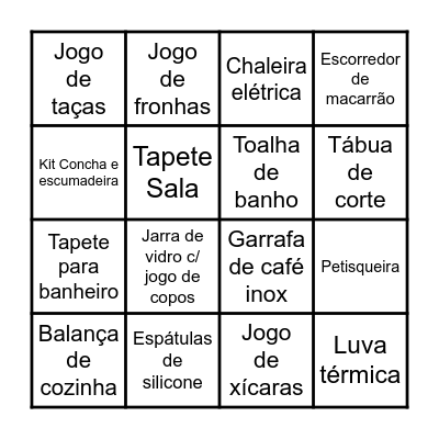 CHÁ DA AYUME Bingo Card