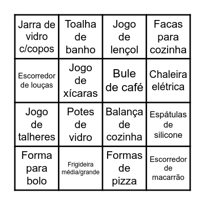 CHÁ DA AYUME Bingo Card