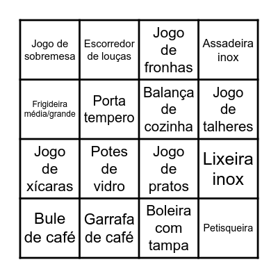 CHÁ DA AYUME Bingo Card